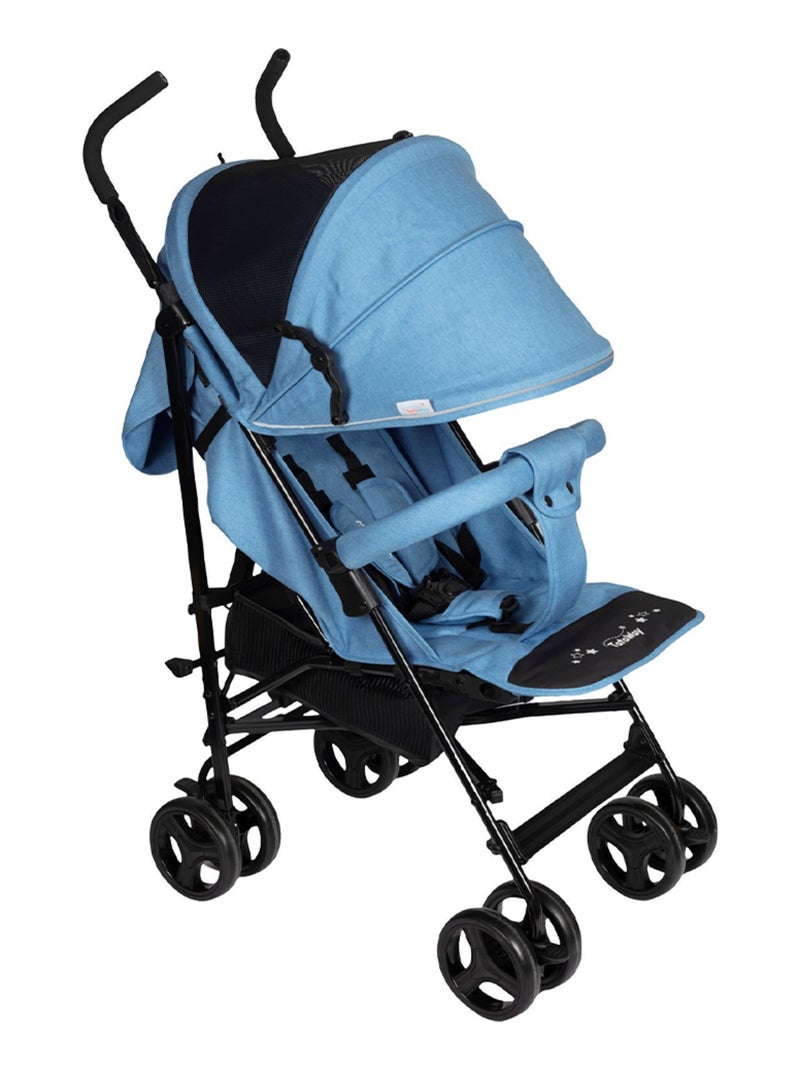 Poussette compacte promenade facile - Tataway Bleu Noir - Kiabi