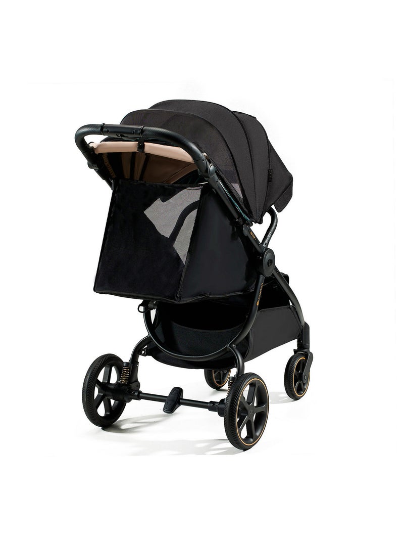 Poussette compacte suspension protection upf50+ Noir - Kiabi