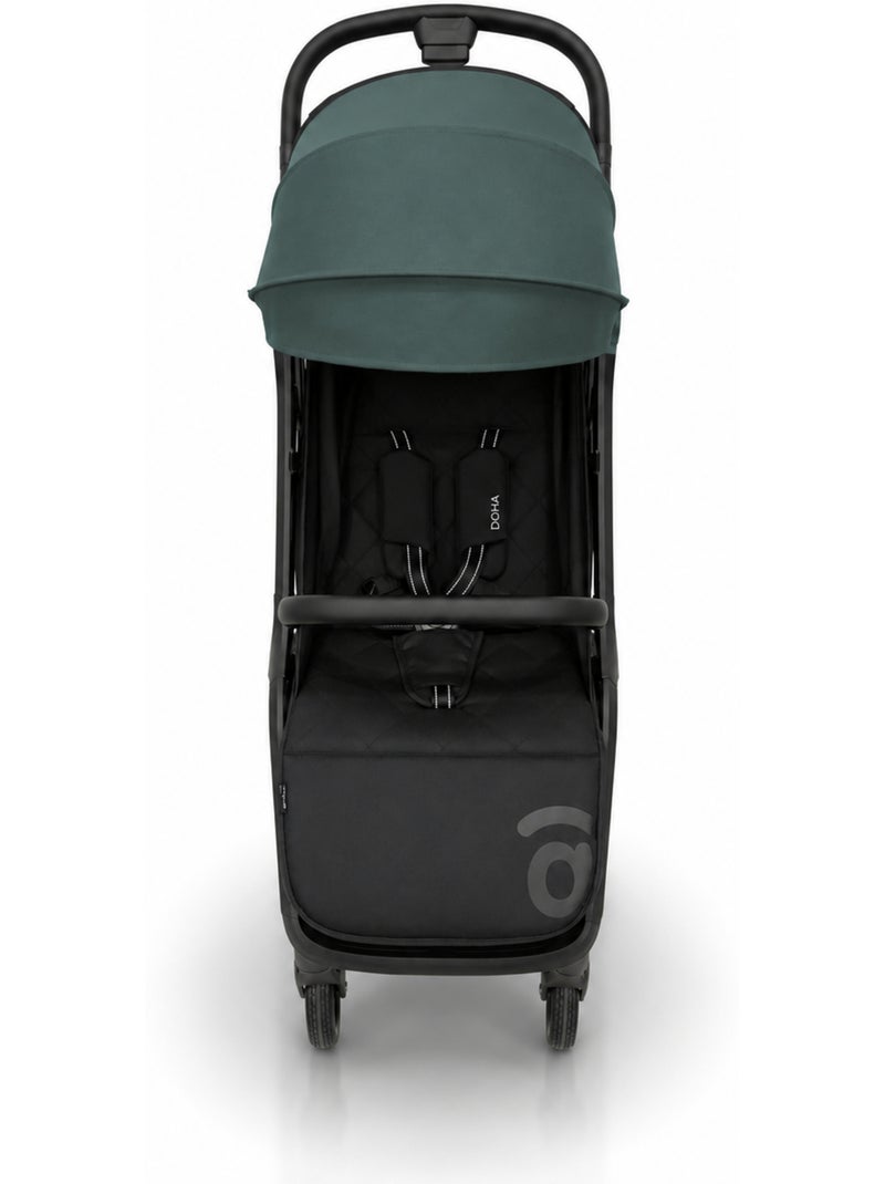 Poussette compacte tout-terrain Doha Asalvo Noir Vert - Kiabi