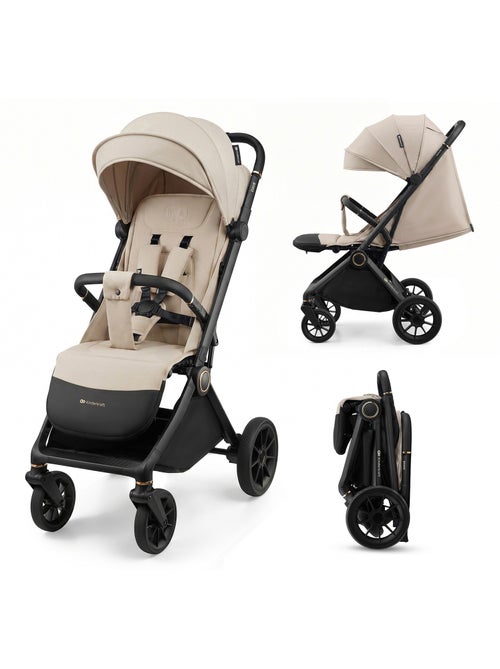 Poussette DAVE pliage automatique à une main, couchage 93 cm, harnais magnétique, 22 kg - Kiabi Poussette DAVE pliage automatique à une main, couchage 93 cm, harnais magnétique, 22 kg - Kiabi