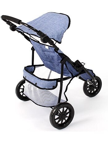 Poussette de jogging moderne à 3 roues pour poupées