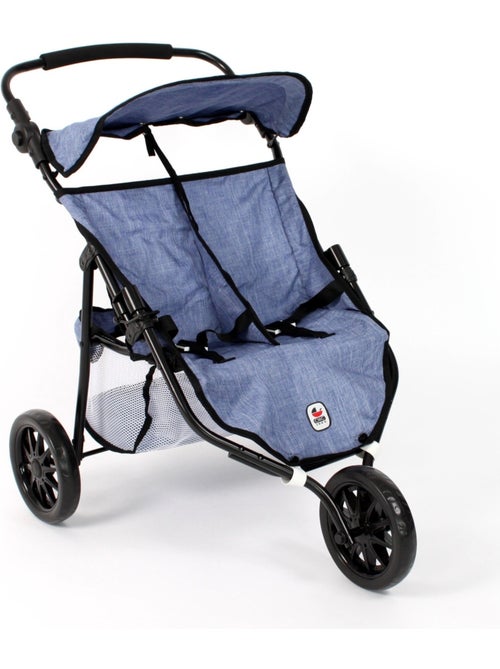 Poussette de jogging moderne à 3 roues pour poupées - Kiabi