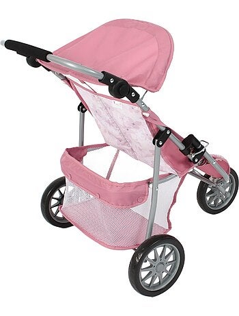 Poussette de jogging moderne à 3 roues pour poupées
