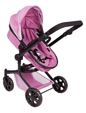 Poussette de poupée 2 en 1 Trend Fuchsia