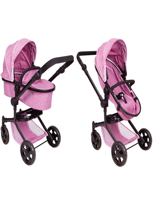Poussette de poupée 2 en 1 Trend Fuchsia - Kiabi
