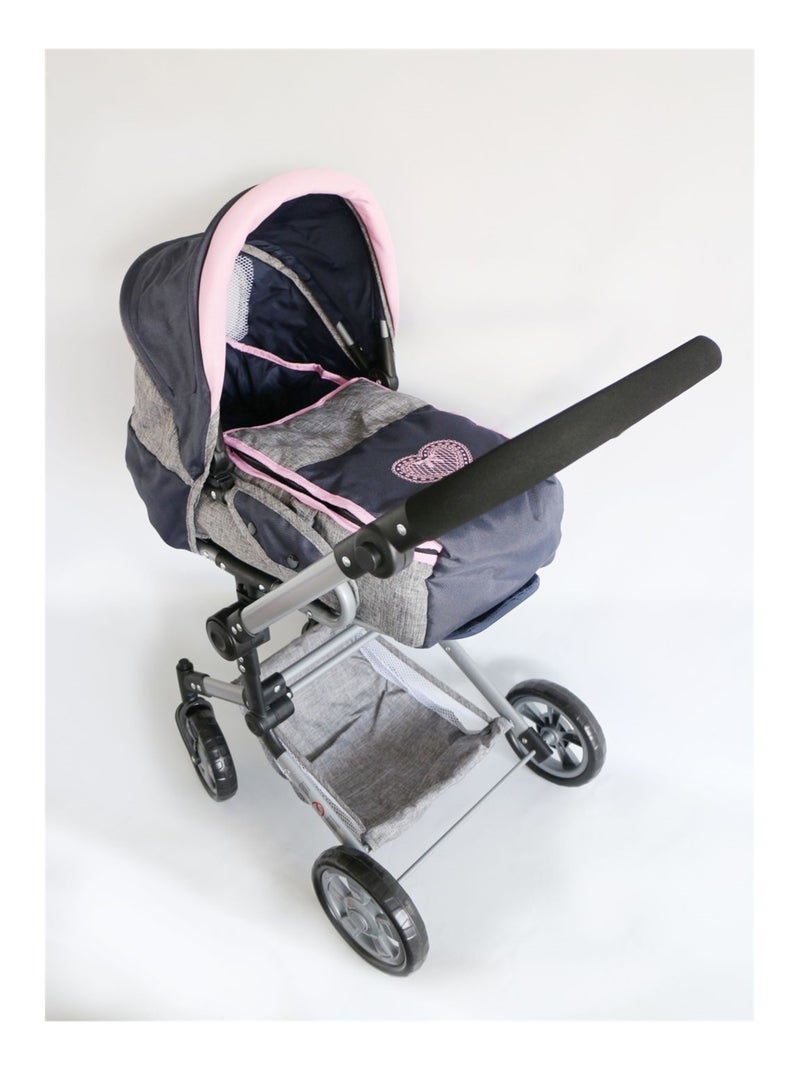 Poussette de poupée combinée JARA gris bleu foncé Multicolore - Kiabi