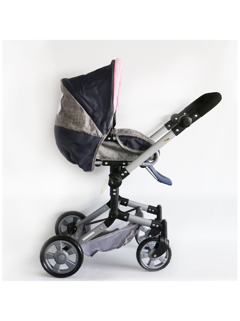 Poussette de poupée combinée JARA gris bleu foncé Multicolore - Kiabi