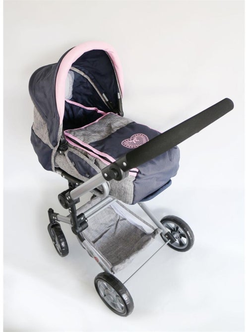 Poussette de poupée combinée JARA gris bleu foncé - Kiabi