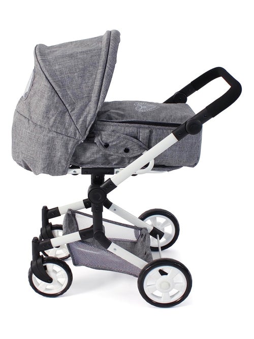 Poussette de poupée combinée JARA jean gris - Kiabi