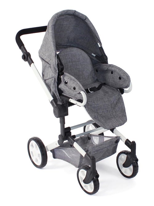 Poussette de poupée combinée JARA jean gris - Kiabi