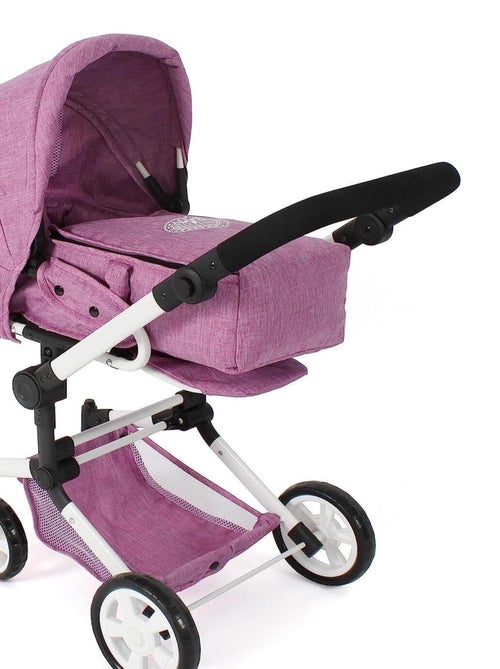 Poussette de poupée combinée JARA jean rose - Kiabi