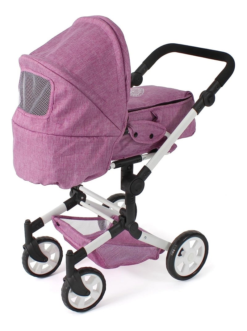 Poussette de poupée combinée JARA jean rose Rose - Kiabi