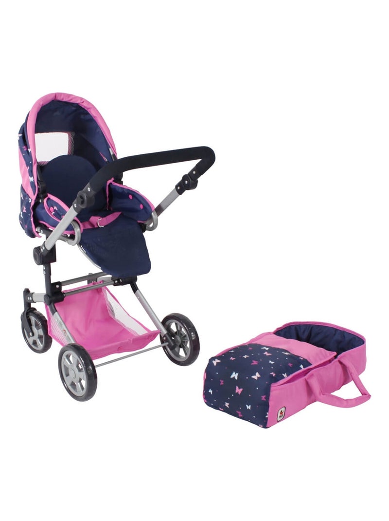 Poussette de poupée combinée JARA Papillon Multicolore - Kiabi