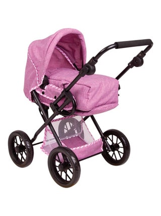 Poussette de poupée fuchsia