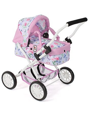Poussette de poupée Smarty Fleurs