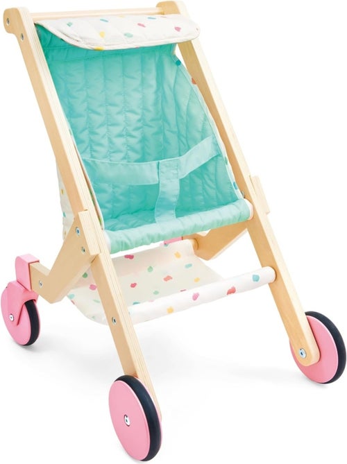 Poussette de poupée "sweet walks" en bois - Kiabi