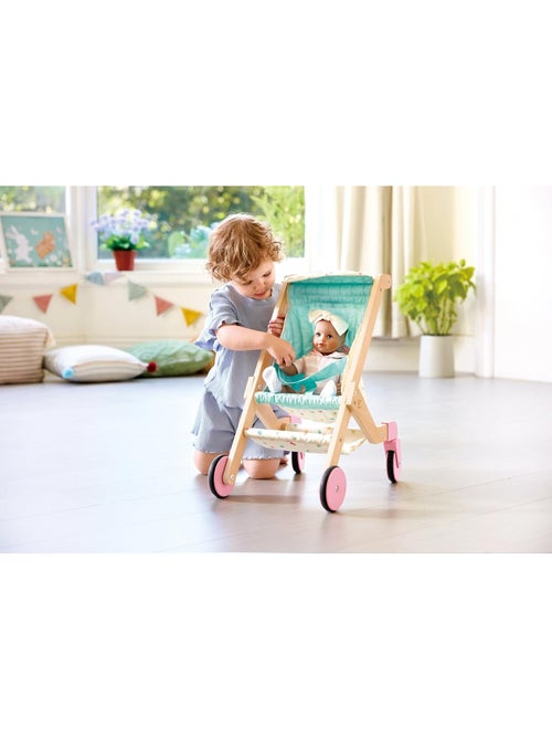 Poussette de poupée "sweet walks" en bois - Kiabi