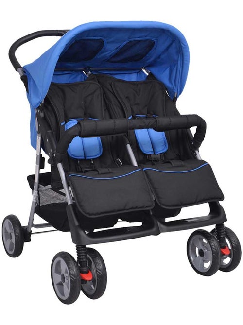 Poussette double acier châssis et 3 positions - vidaxl - Kiabi