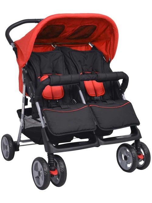 Poussette double acier châssis et 3 positions - vidaxl - Kiabi