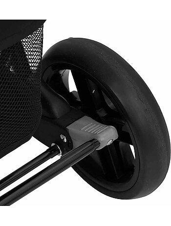 Poussette double jumelle pliable 2 places 2 capotes - vidaxl