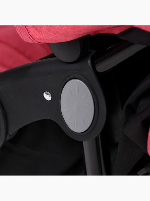Poussette double jumelle pliable 2 places 2 capotes - vidaxl - Kiabi