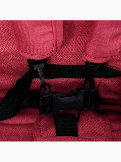 Poussette double pliable en acier avec assises en lin - vidaxl - Kiabi