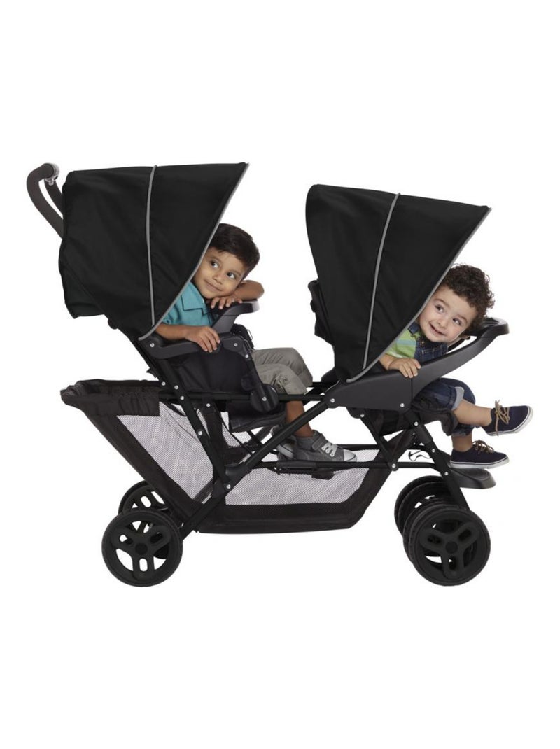 Poussette Double Stadium Duo Noir - Kiabi