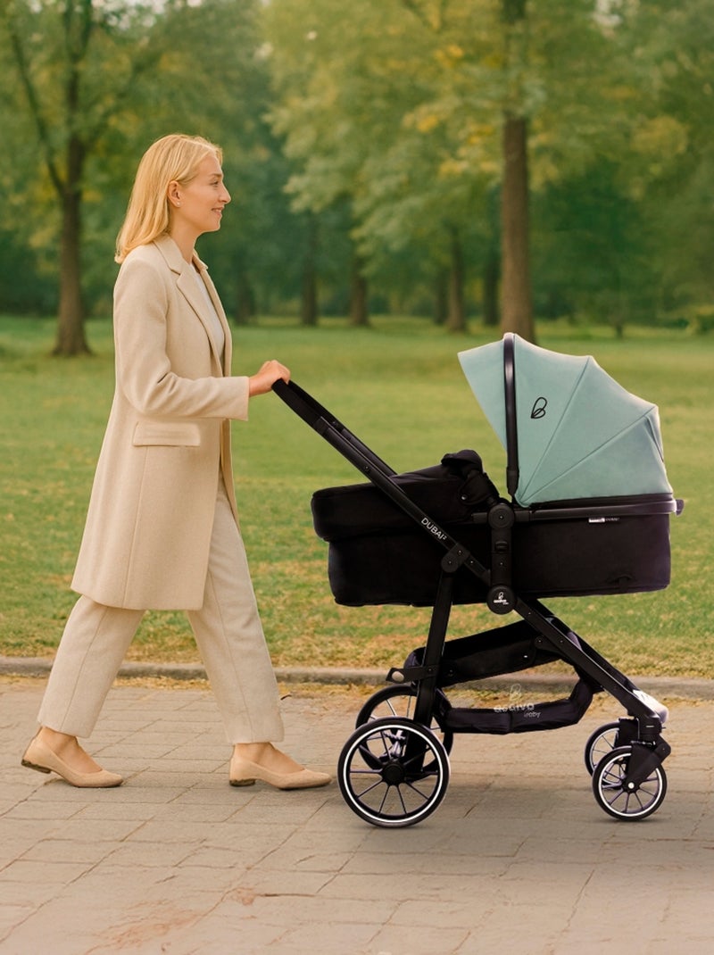 Poussette Dubaï II Noir Vert - Kiabi