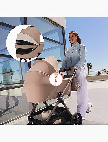 Poussette Duo LIONELO Carmine - Jusqu'à 22kg - Pack poussette, Nacelle et Accessoires