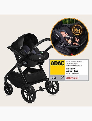 Poussette Duo LIONELO Layla 2en1 - Jusqu'à 22kg - Pack poussette, Nacelle et Accessoires