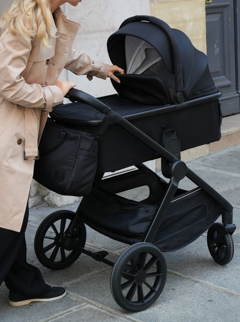 Poussette Duo LIONELO Layla 2en1 - Jusqu'à 22kg - Pack poussette, Nacelle et Accessoires Marron - Kiabi