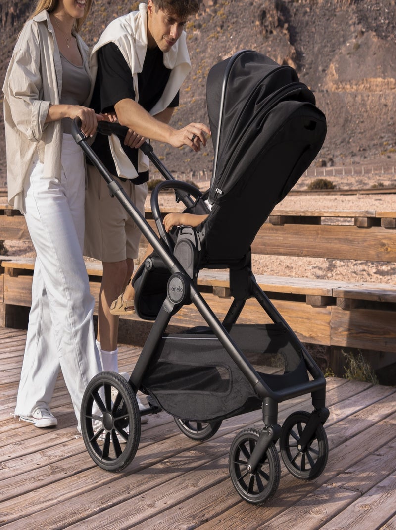 Poussette Duo LIONELO Layla 2en1 - Jusqu'à 22kg - Pack poussette, Nacelle et Accessoires Marron - Kiabi