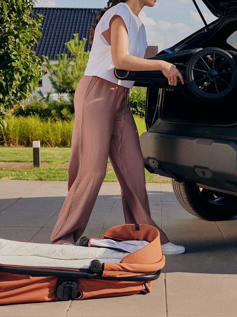 Poussette Duo LIONELO Layla 2en1 - Jusqu'à 22kg - Pack poussette, Nacelle et Accessoires Marron - Kiabi