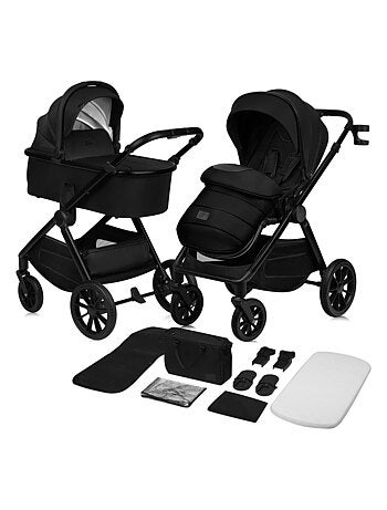Poussette Duo LIONELO Layla 2en1 - Jusqu'à 22kg - Pack poussette, Nacelle et Accessoires