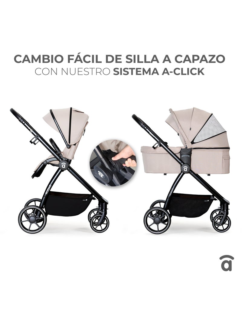 Poussette Duo Rhodes Beige - Kiabi