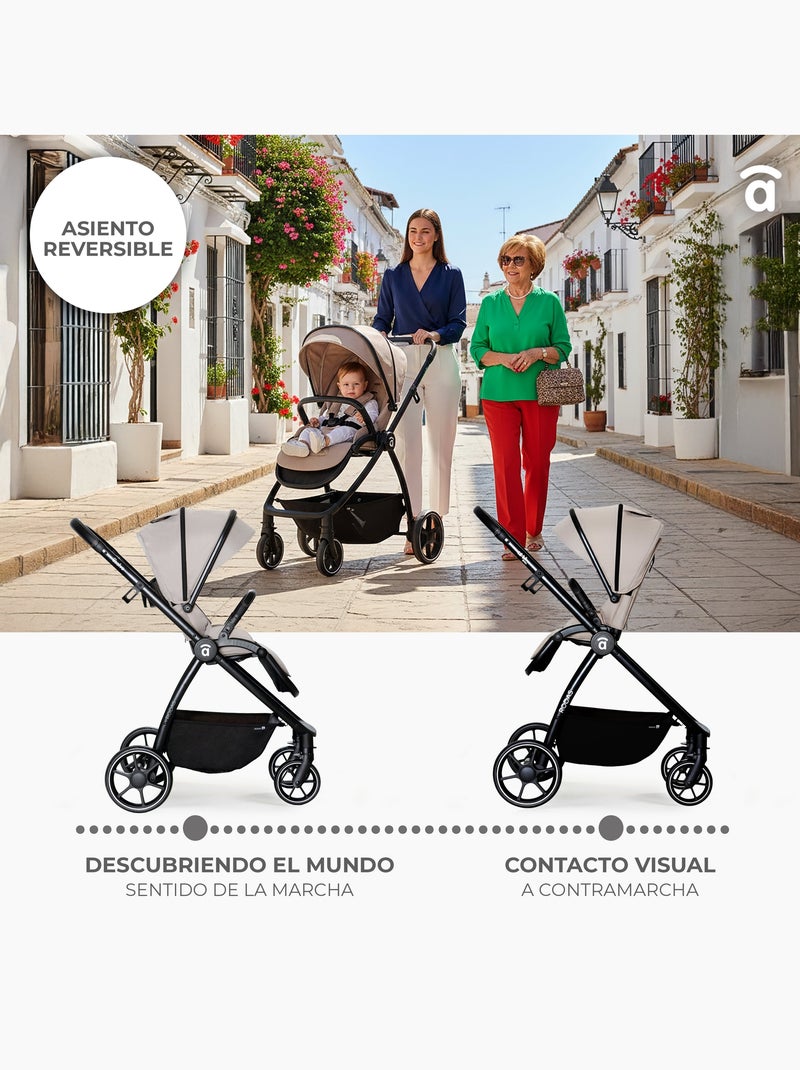 Poussette Duo Rhodes Noir - Kiabi