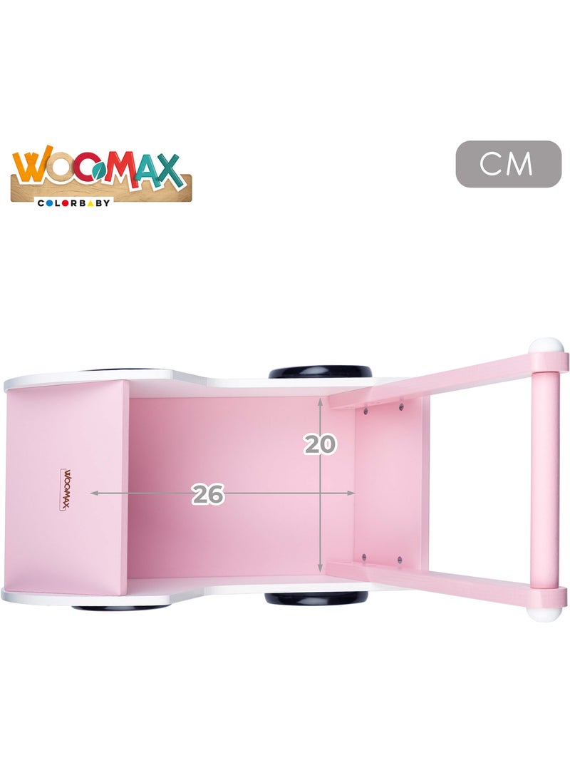 Poussette en bois pour poupée woomax N/A - Kiabi