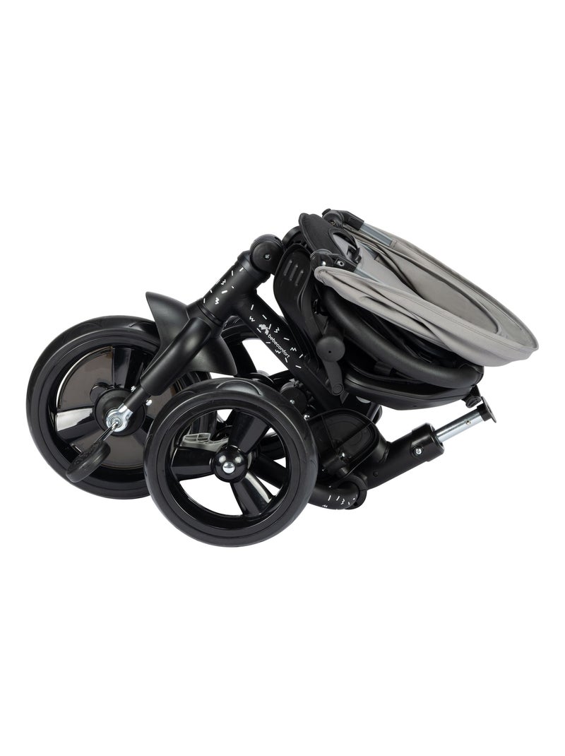 Poussette et tricycle bébé 2 en 1 Windy Gris - Kiabi