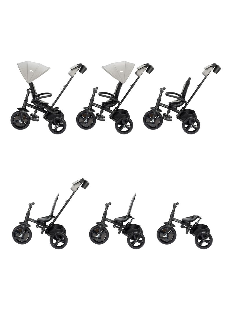 Poussette et tricycle bébé 2 en 1 Windy Gris - Kiabi