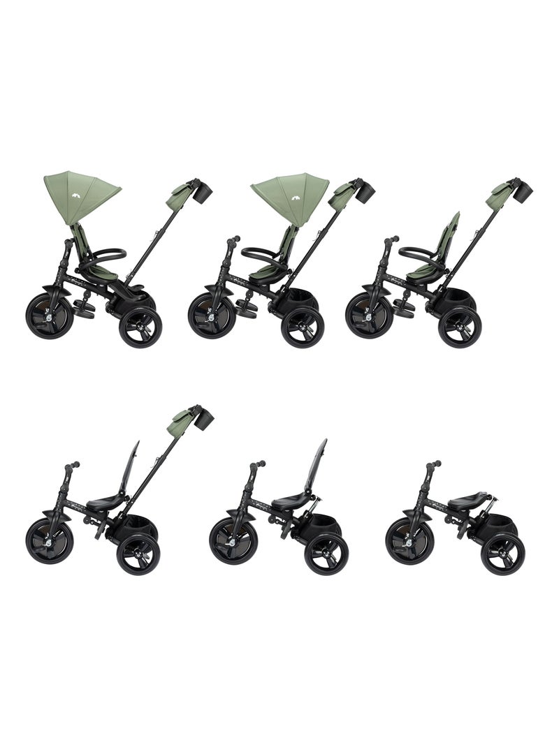 Poussette et tricycle bébé 2 en 1 Windy Vert - Kiabi