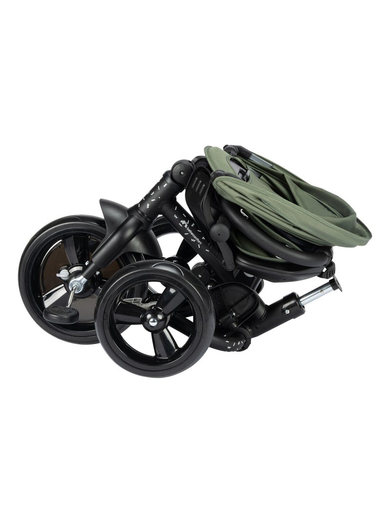 Poussette et tricycle bébé 2 en 1 Windy Vert - Kiabi