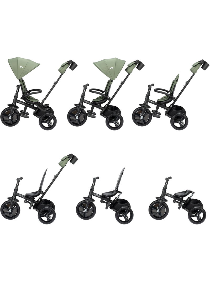 Poussette et tricycle bébé 2 en 1 windy Vert foncé - Kiabi