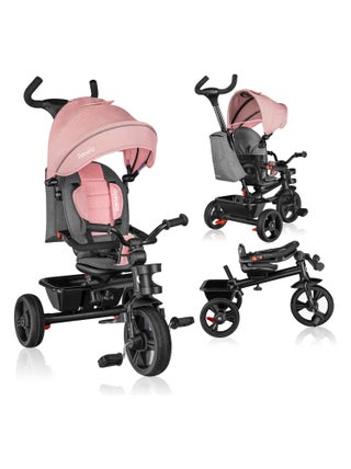 Poussette et tricycle bébé LIONELO Haari - Jusqu'à 25 Kg - Siège réversible - Panier et Sac inclus