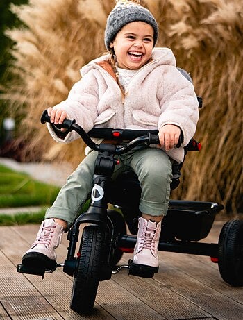 Poussette et tricycle bébé LIONELO Haari - Jusqu'à 25 Kg - Siège réversible - Panier et Sac inclus