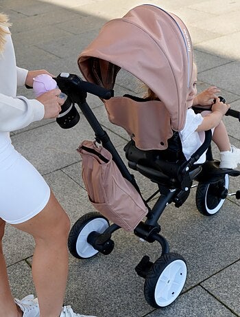 Poussette et tricycle bébé LIONELO Tris Plus - Jusqu'à 25 Kg - Siège réversible - Accessoires inclus
