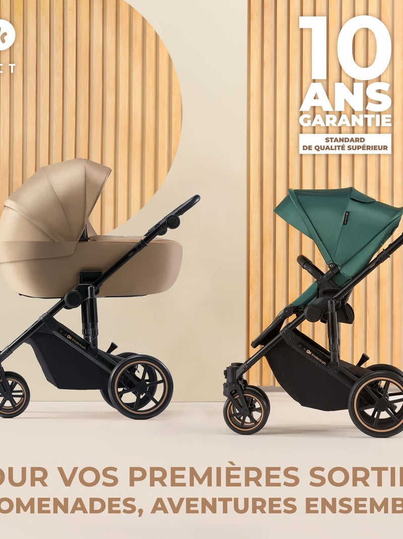 Poussette évolutive 2 en 1 suspension Gris - Kiabi