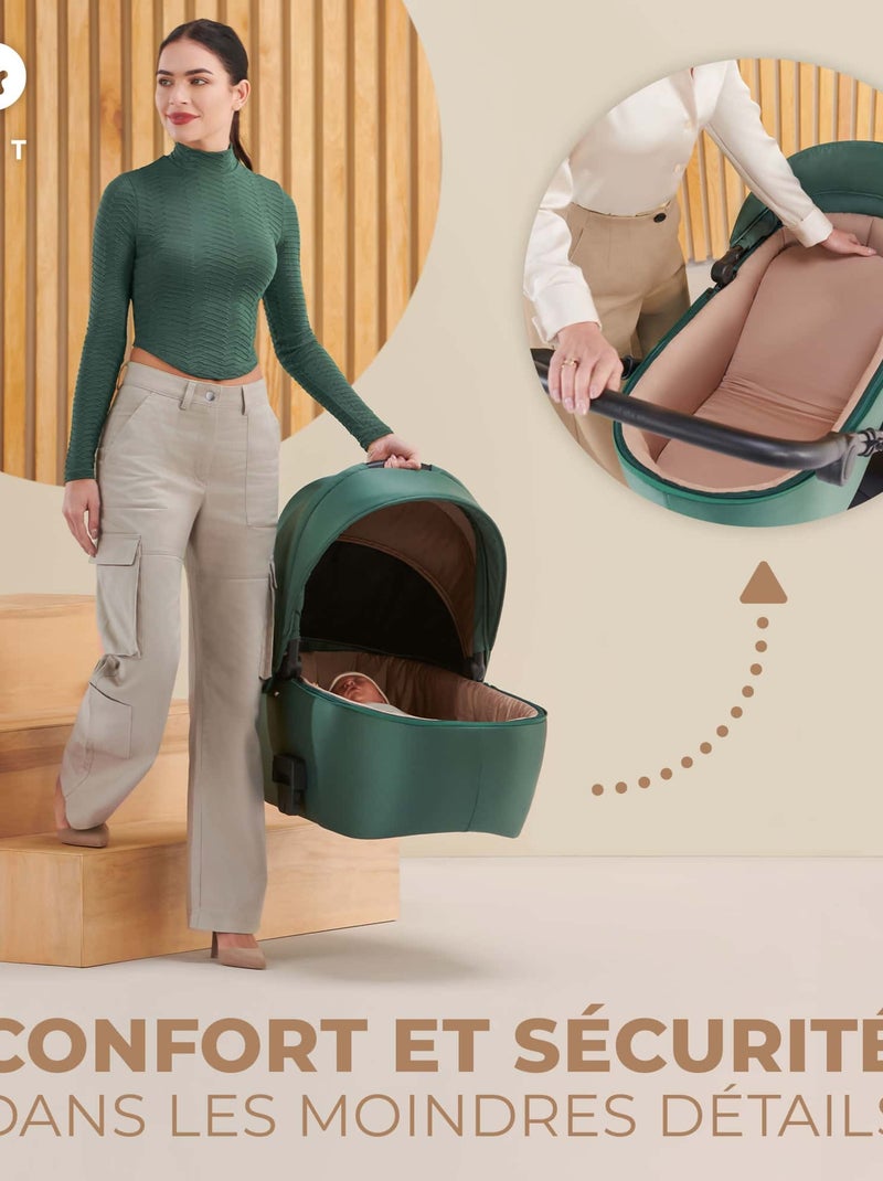 Poussette évolutive 2 en 1 suspension Gris - Kiabi