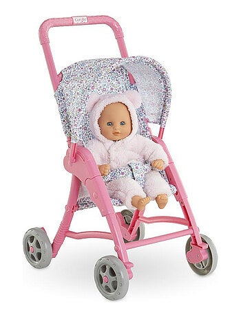 Poussette Florale pour poupon 30 cm