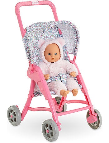 Poussette Florale pour poupon 30 cm