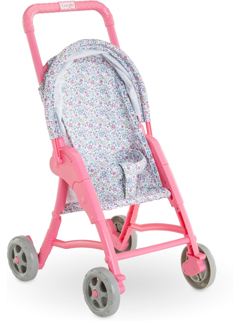 Poussette Florale pour poupon 30 cm Rose - Kiabi